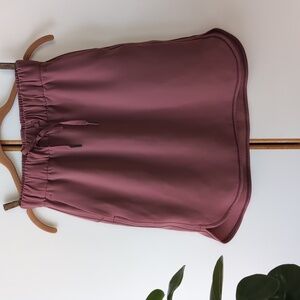 Lululemon On the Fly Misty Merlot 4 Drawstring Travel Skirt Longer